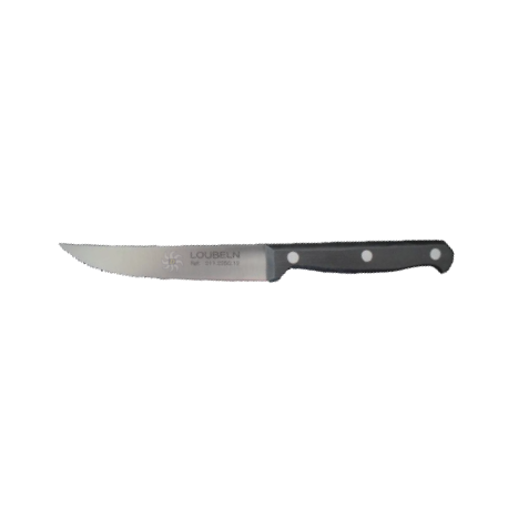 Couteau à steak mi-lisse/mi-denté 12 cm LOUBELN (lot de 12) -
