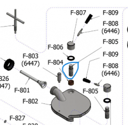 Goujon / Axe de verrou TALSA - F25S - Talsa