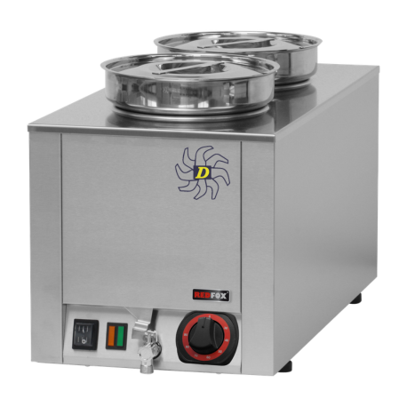 Bain-marie électrique 2 cuves - REDFOX BM 02 W - RedFox
