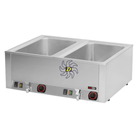 Bain-marie électrique 2x GN 1/1 avec vidange - REDFOX BMV 2120 - RedFox