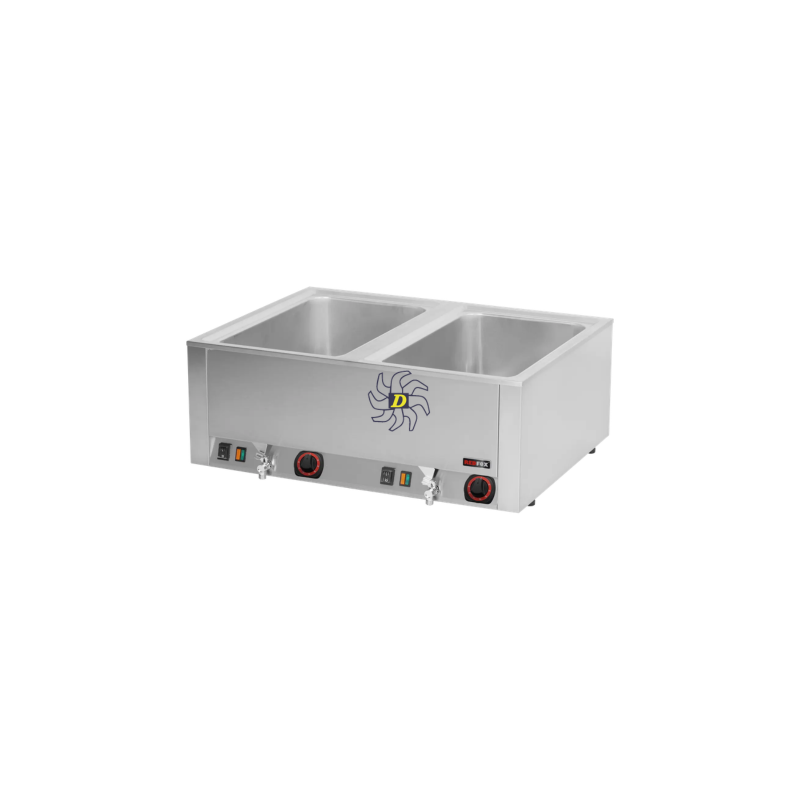 Bain-marie électrique 2x GN 1/1 avec vidange - REDFOX BMV 2120 - RedFox