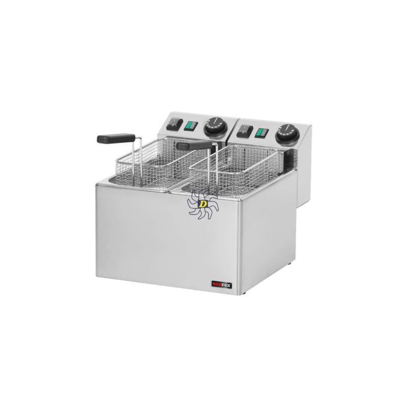 Friteuse électrique double 0,42 kW/l, 5+5 l TOP 230 V | REDFOX - FE 44 E - RedFox