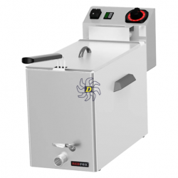 Friteuse électrique pour les poissons 0,43 kW/l, 8 l TOP avec robinet de vidange 230 V | REDFOX - FE 08 V - RedFox