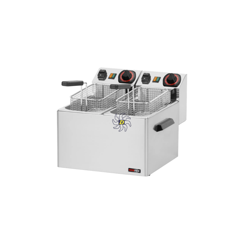 Friteuse électrique double 0,6 kW/l, 5+5 l TOP 230 V | REDFOX - FE 44 S - RedFox