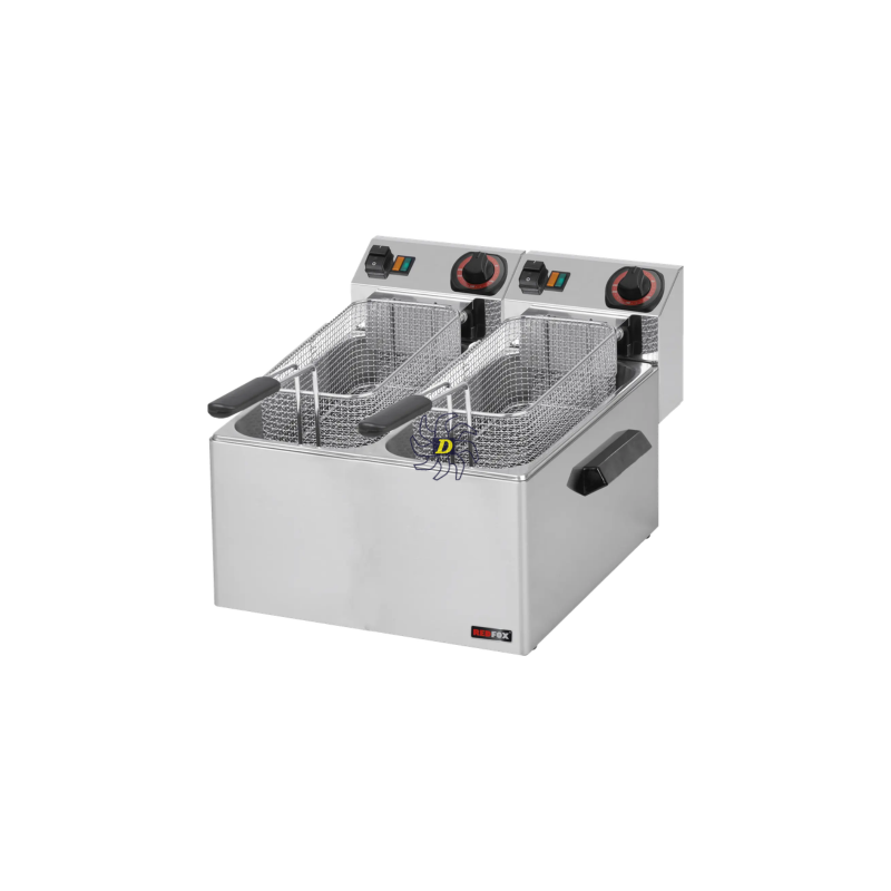 Friteuse électrique double pour les poissons 0,43 kW/l, 8+8 l TOP 230 V | REDFOX - FE 88 - RedFox