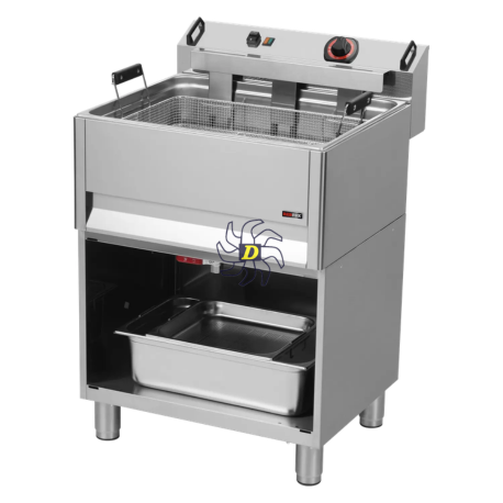 Friteuse électrique 0,5 kW/l, 30 l TOP avec robinet de vidange 400 V | REDFOX - FE 60 T/P - RedFox