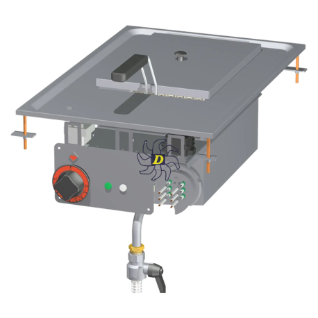 Friteuse drop-in électrique 0,66 kW/l, 10 l 400 V | RM - F10D-64ET - RM
