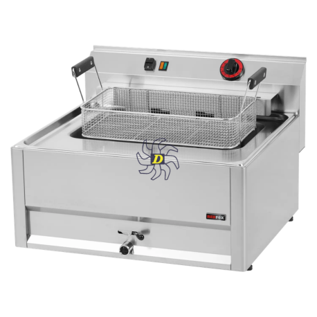 Friteuse électrique 0,56 kW/l, 16 l sans soubassement 400 V | REDFOX - FE 66 ELT - RedFox