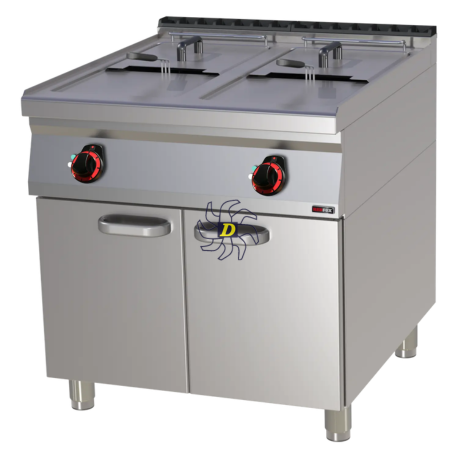 Friteuse électrique double 0,8 kW/l, 17+17 l avec soubassement | REDFOX - FE 90/80-17 E - RedFox