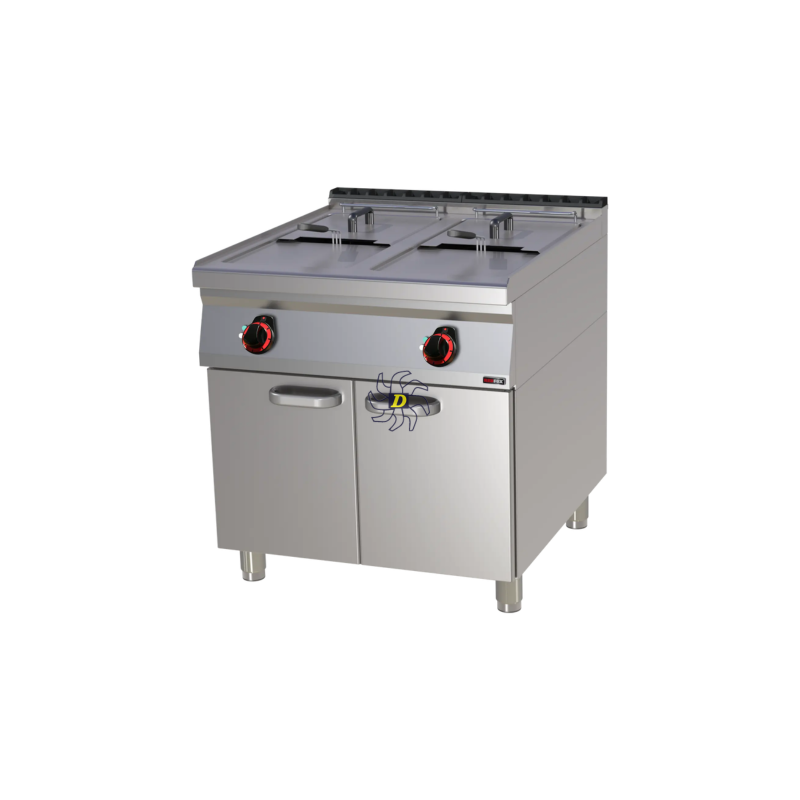 Friteuse électrique double 0,8 kW/l, 17+17 l avec soubassement | REDFOX - FE 90/80-17 E - RedFox