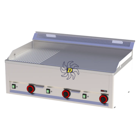 Plaque de cuisson 97x48 électrique combinée sans soubassement 400 V | REDFOX - FTHR 90 EL - RedFox