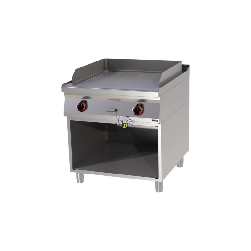 Plaque de cuisson 71x65 électrique combinée avec soubassement 400 V | REDFOX - FTHR 90/80 E - RedFox