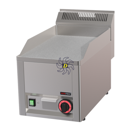 Plaque de cuisson 32x48 électrique chrome durable lisse sans soubassement 230 V | REDFOX - FTHC 30 EL - RedFox