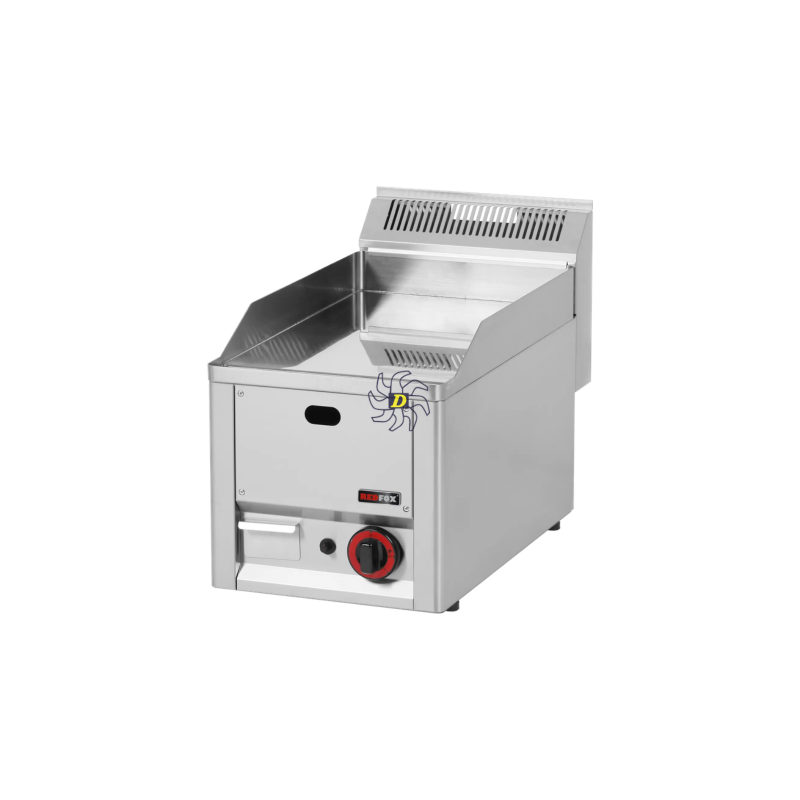 Plaque de cuisson 32x48 à gaz chromée lisse sans soubassement | REDFOX - FTHC 30 GL - RedFox