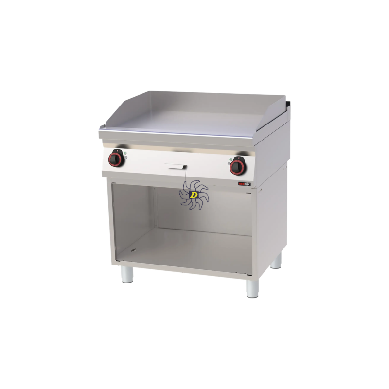 Plaque de cuisson 80x51 électrique lisse avec soubassement 400 V | REDFOX - FTH 70/80 E - RedFox