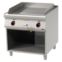 Plaque de cuisson 71x65 électrique chromée lisse avec soubassement 400 V | REDFOX - FTHC 90/80 E - RedFox