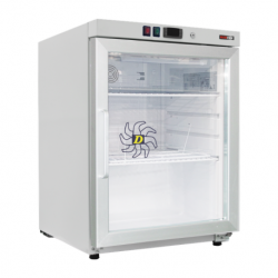Armoire réfrigerée froid positif 130 l, porte verre, blanche | REDFOX - DRR 200/G - RedFox
