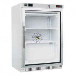 Armoire réfrigerée froid négatif 130 l porte verre 3x grille, blanche | REDFOX - HF 200/G - RedFox