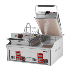 Gril à steak électrique avec un minuteur numérique et deux plaques de contact 65x48 TOP | REDFOX - FTHC 60 ED + 2x KD 30 T - ...