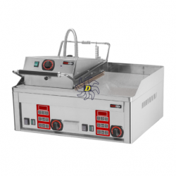 Gril à steak électrique avec un minuteur numérique et plaque de contact supérieure 65x48 TOP | REDFOX - FTHC 60 ED + KD 30 T ...